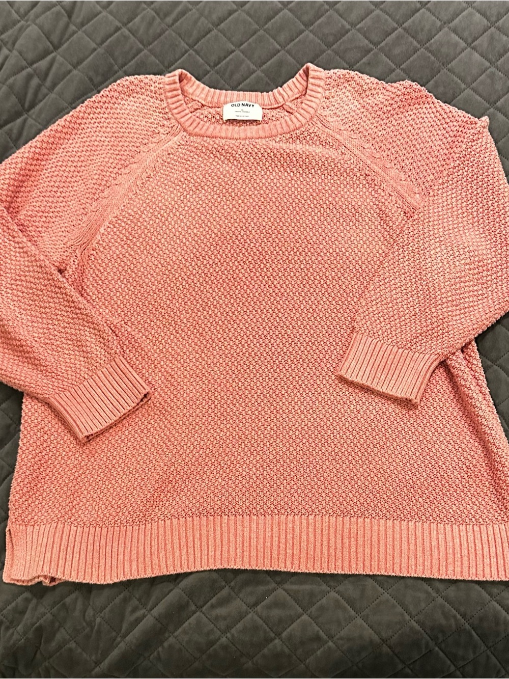 Old Navy Pink Knit Sweater - Women's Crewneck